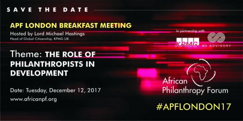 APF London Breakfast Meeting The Role of Philanthropists in Development