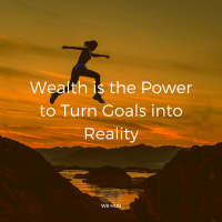 W8 Hub quote by Bimpe Nkontchou | Wealth is the power to turn goals into reality